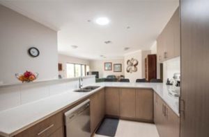 Kitchen with round skylight