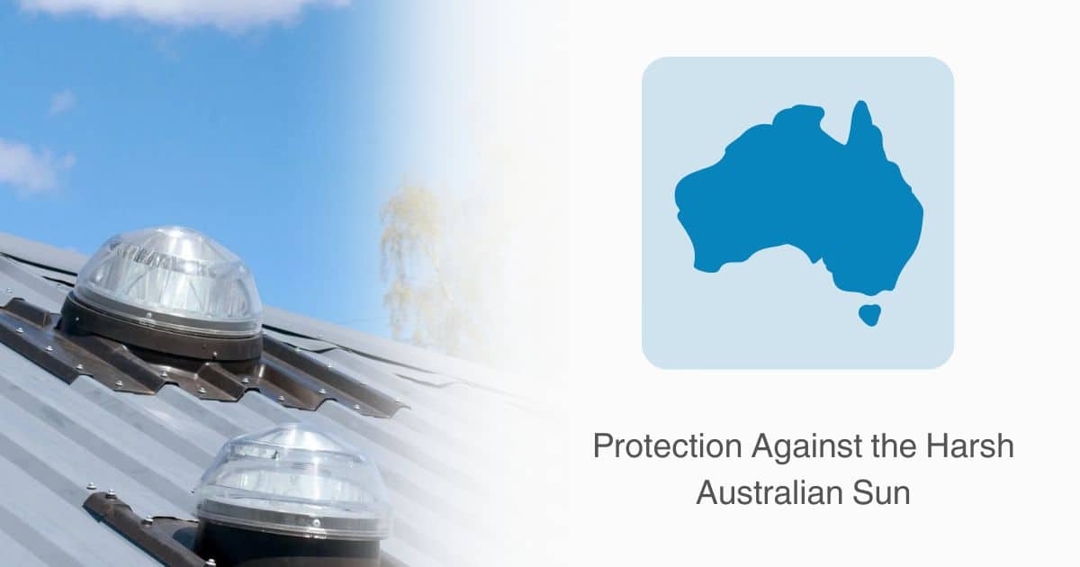 Solatube skylights protects against australian sun