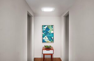 Bob's hallway after skylight installation